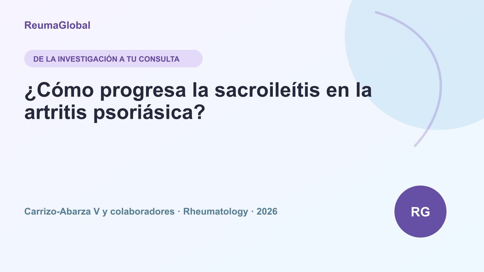 Progresión radiográfica de la sacroileítis en artritis psoriásica